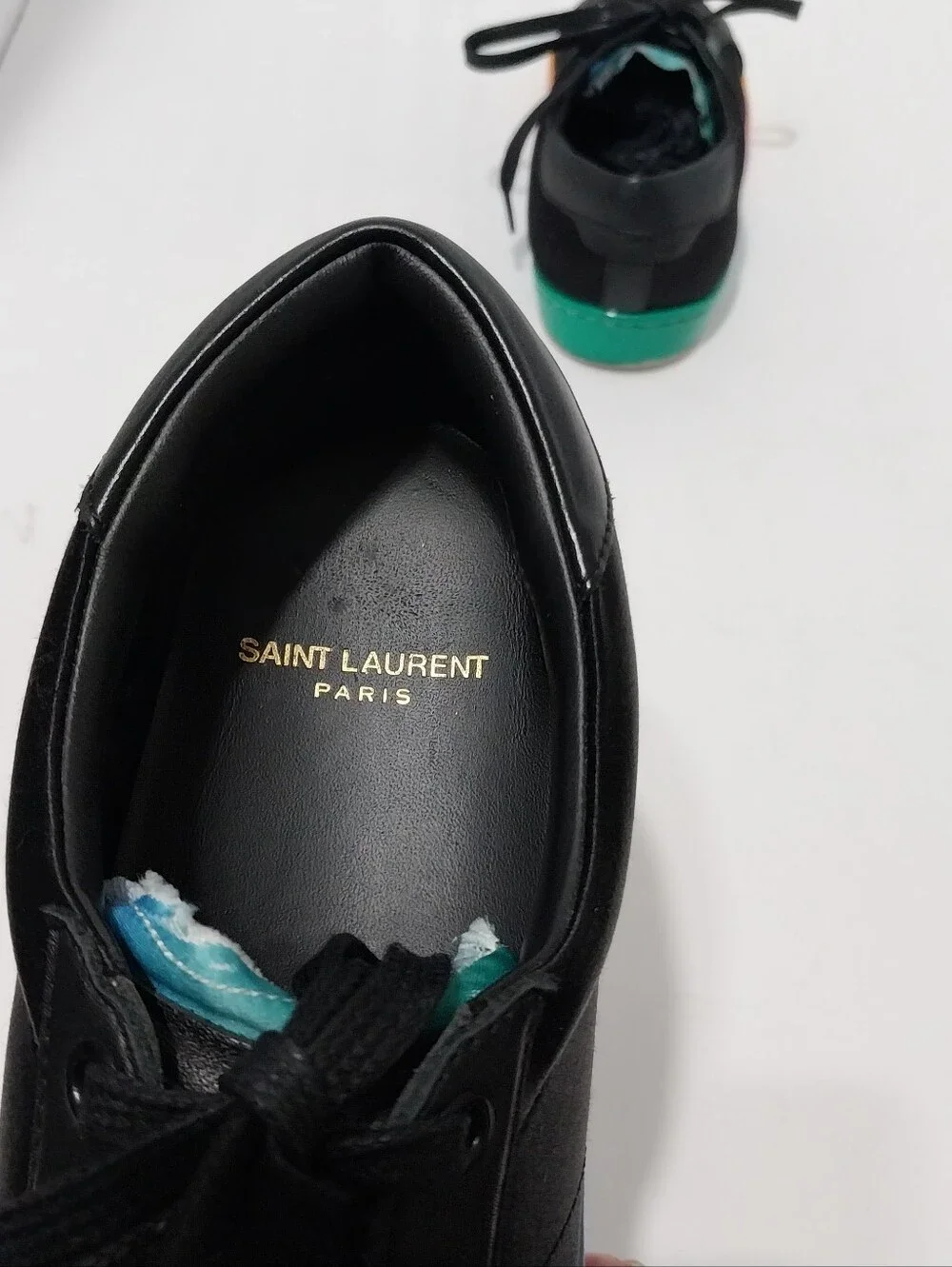 Saint Laurent SL-01 Rainbow Sneakers, Size 39.5